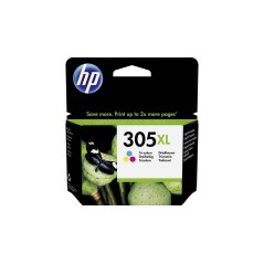HP 305XL Color Ink Cartridge (Cyan, Magenta, Yellow) - 200 Pages of Vibrant Prints | 3YM63AE 